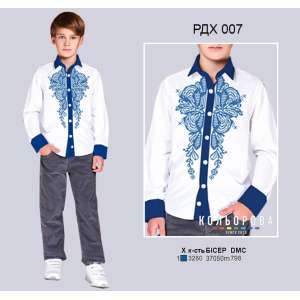 Рубашка комбінована для хлопчика (5-10 років) РДХ-007